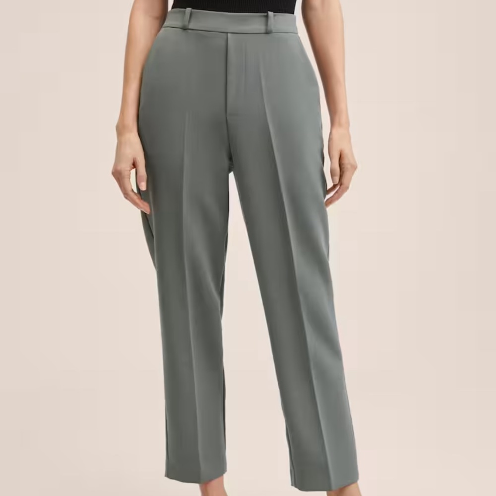 Mango Elastic Waist Pants